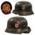 Original German WWII M34 Square Dip NSDAP Double Decal Civic Police Steel Helmet with 58cm Liner and Chinstrap - Ordnungspolizei Original Items