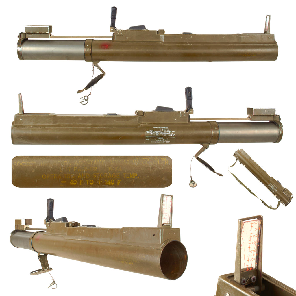 Original U.S. Vietnam War Era 1974 Dated M72A2 Light Anti-Armor Weapon “LAW” Launcher Tube with Strap - INERT Original Items