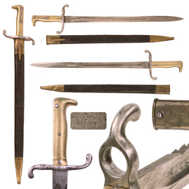 Original German Mauser Model 1871 Sawback Rifle Bayonet by Weyersberg & Stamm, Solingen with Scabbard - Unit Marked - Dated 1876 - Rare