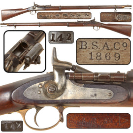 Original British Victorian Commercial P-1869 Snider-Enfield Mk III Rifle by Birmingham Small Arms Co. with Excellent Bore, Dated 1869