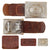Original German WWII Luftwaffe EM/NCO 1939 Dated Pebbled Aluminum Belt Buckle by Overhoff & Cie - LBA Marked Original Items