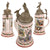 Original Imperial German Pre-WWI 80th (Kurhessian) Fusiliers "von Gersdorff" Lidded Beer Stein - Dated 1902-1904 Original Items