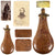 Original British U.S. Civil War Engraved Brass Powder Flask by Dixon of Sheffield Presented to Chief Surgeon Edward Forman Taylor of 1st & 3rd New Jersey Infantry Regiments