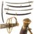 Original U.S. Revolutionary War American Officer’s “Cutting” Hanger Sword with Stirrup Hilt & Brass-Mounted Leather Scabbard Original Items