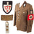Original German WWII RAD National Labor Service Oberstfeldmeister Officer Uniform Tunic by Ferd. Kunzewith Armband and KvKII Ribbon