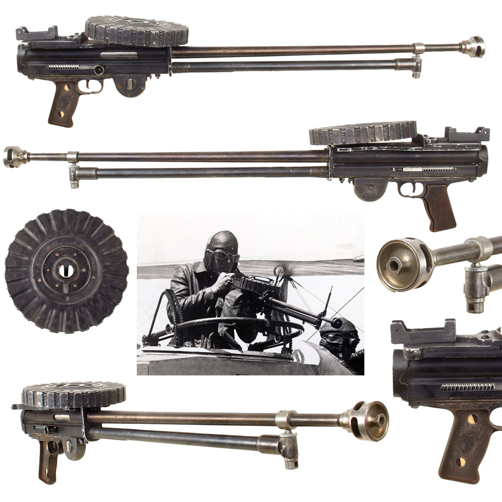 Original British WWI Lewis Aircraft Light Machine Gun Mockup Display Gun - Original and Replica Parts Original Items