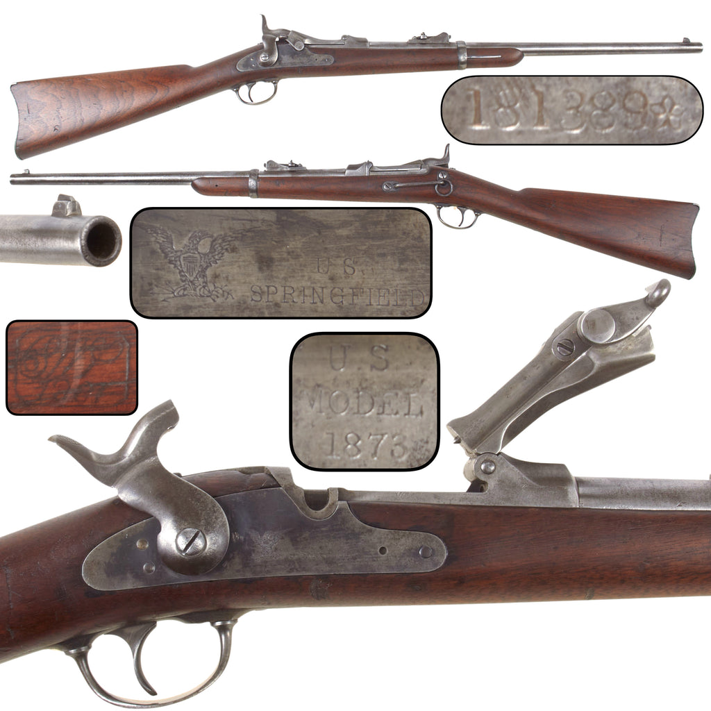 Original U.S. Springfield Trapdoor Model 1873 .45-70 Saddle Ring Carbine with Starred Serial No. 181389★ and SWP/1881 Cartouche, Made in 1882
