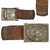 Original German WWII Luftwaffe EM/NCO 1938 Dated Pebbled Aluminum Belt Buckle by Julius Maurer - LBA Marked Original Items