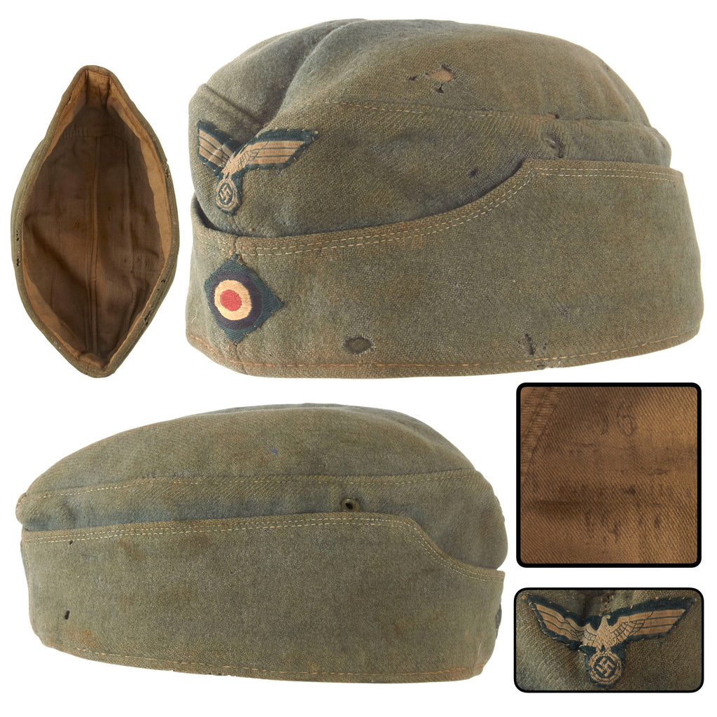 Original German WWII Heer Army EM/NCO M38 Schiffchen Overseas Cap, 1940 Dated, Size 56cm