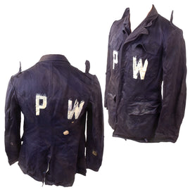 Original U.S. WWII Axis Prisoner of War PW Painted Uniform Jacket - No Buttons