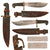 Original U.S. WWII Rare Australian-Made Machete V44 Knife with Australian-Made Leather Sheath - “Morgan” Original Items