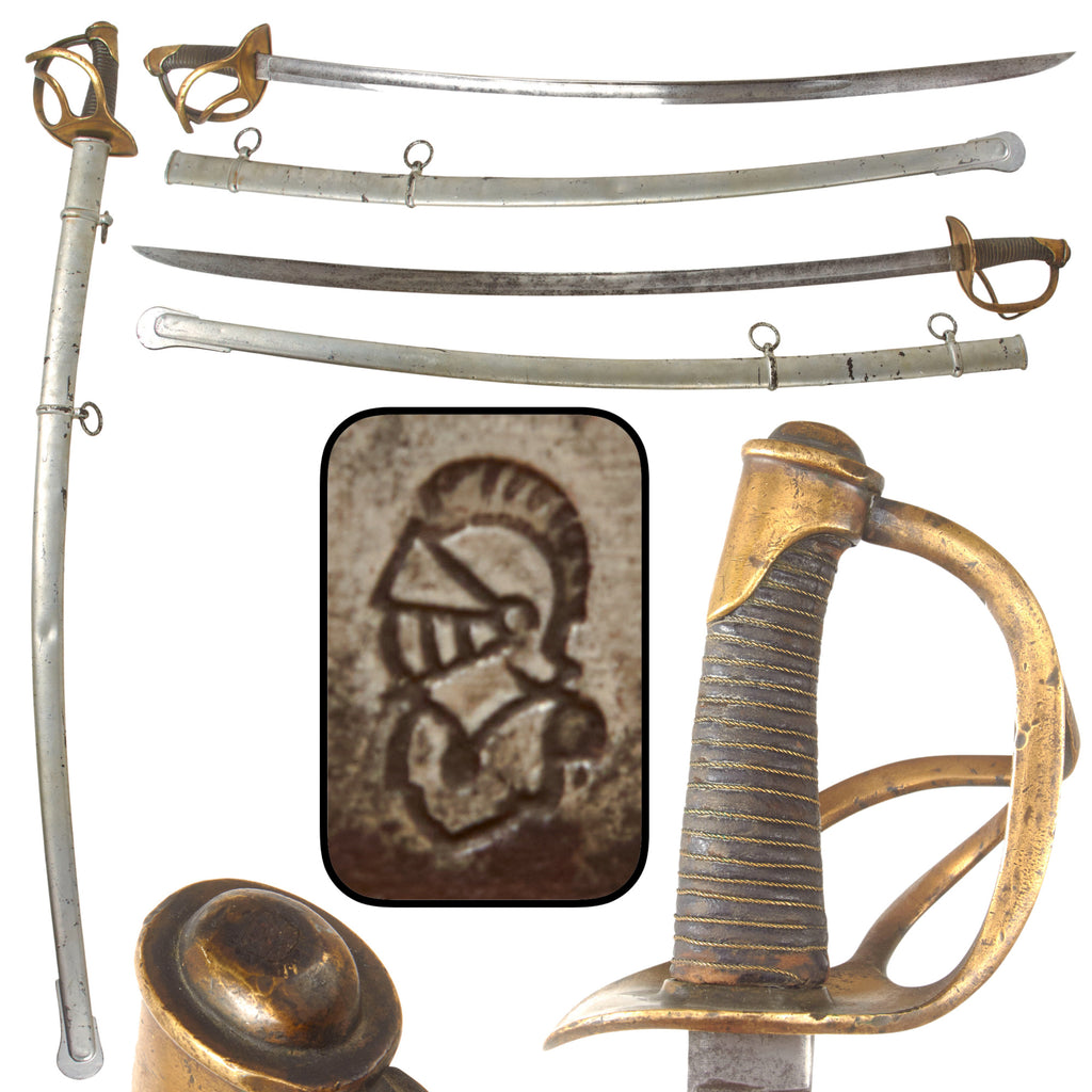Original U.S Civil War German-Made M-1840 "Wrist Breaker" Heavy Cavalry Saber with Scabbard by Gebrüder Weyersberg Original Items