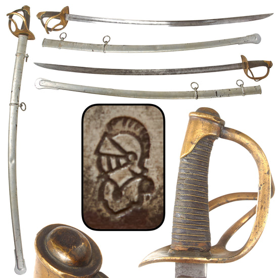 Original U.S Civil War German-Made M-1840 "Wrist Breaker" Heavy Cavalry Saber with Scabbard by Gebrüder Weyersberg Original Items