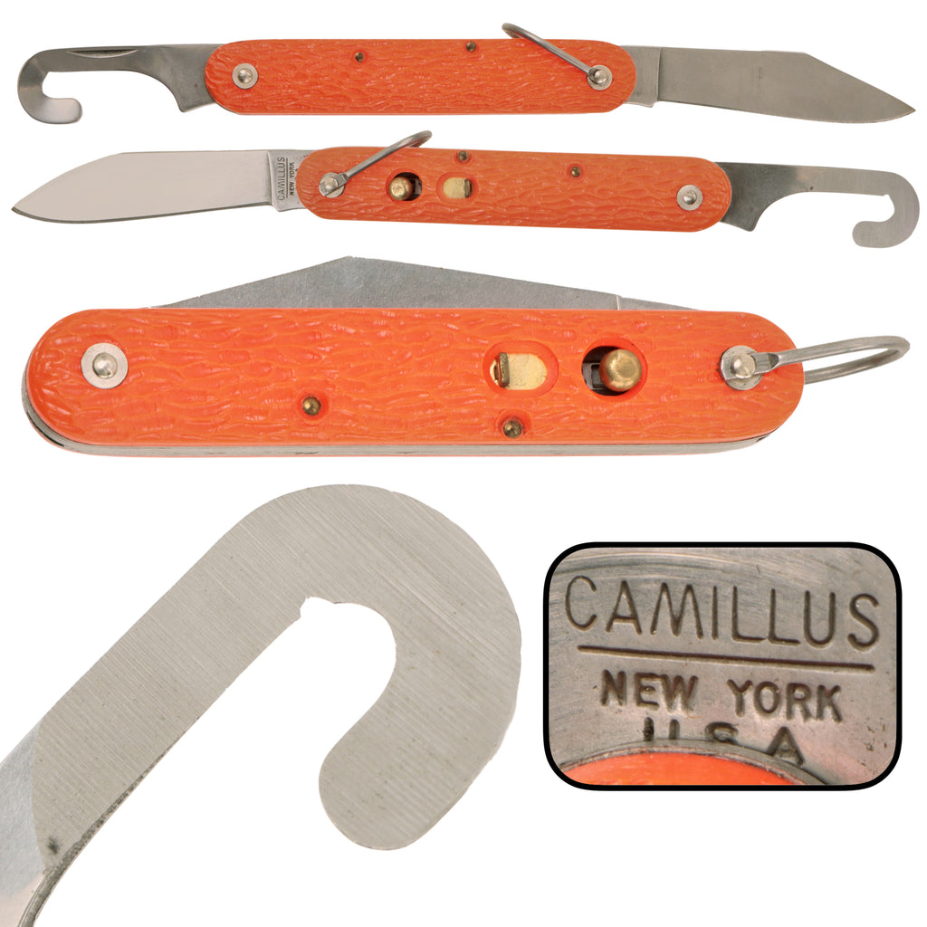 Original U.S. Vietnam War Era USAF MC-1 Airborne Paratrooper / Pilot Survival Knife with Cord Cutter by Camillus