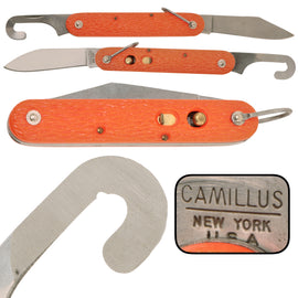 Original U.S. Vietnam War Era USAF MC-1 Airborne Paratrooper / Pilot Survival Knife with Cord Cutter by Camillus