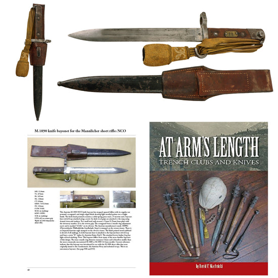 Original Austrian WWI Mannlicher M1895 NCO Bayonet by ŒWG Steyr with Hook Quillon, Scabbard, Frog & Troddle Knot - Featured in At Arms Length Volume 1 by David F. Machnicki Original Items