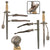 Original German WWII 2nd Model Luftwaffe Dagger with Unmarked Blade, Scabbard, Partial Hanger, and Portepee