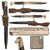Original German WWII Luftwaffe Single Etched 98k Short Dress Bayonet by Ernst Pack & Söhne with Scabbard and Frog