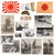 Original U.S. WWII Japanese Flag, Forage Cap, & Photograph Bringback Grouping with Macabre Photographs - Rising Sun & Meatball Flags Original Items
