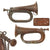 Original Austro-Hungarian WWI Military Bugle in Prussian Style by Bohland & Fuchs of Graslitz - circa 1914