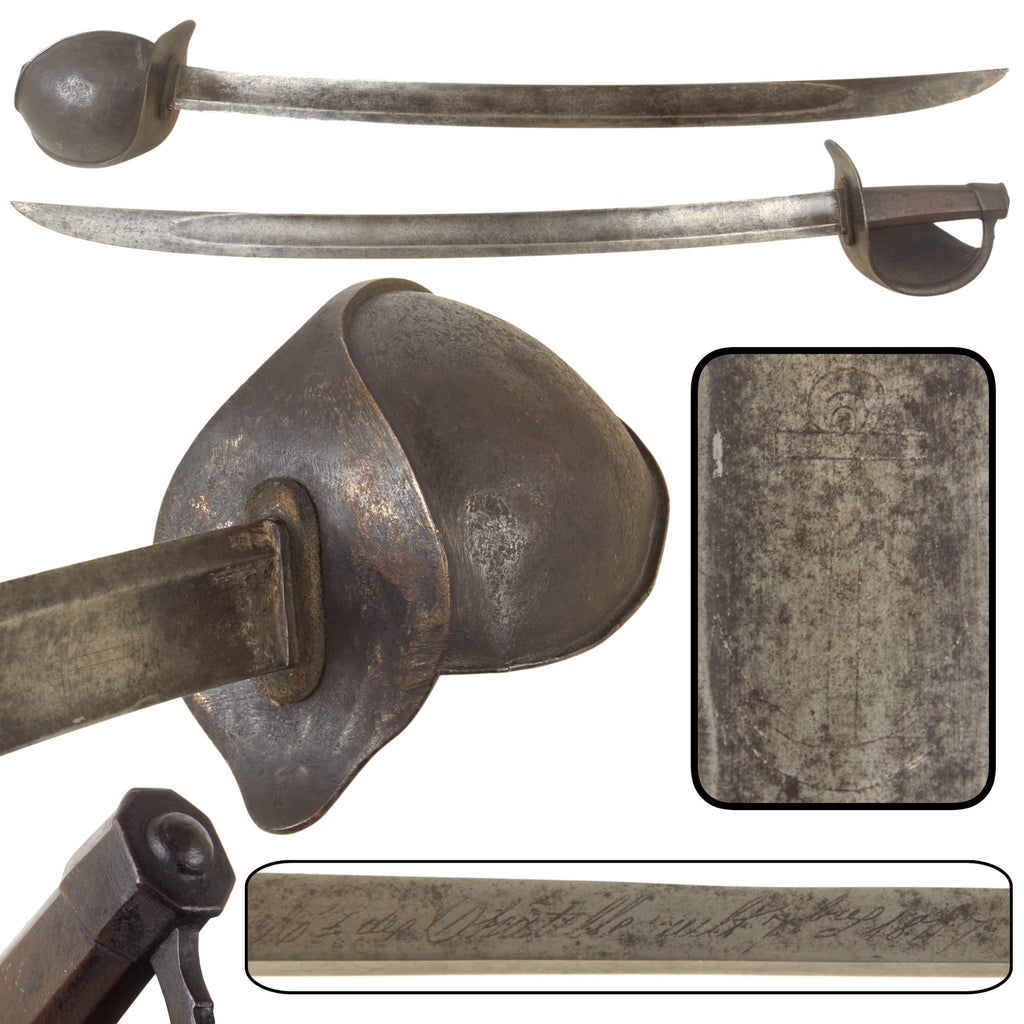 Original French Crimean War Era M1833 Naval Boarding Cutlass by Châtellerault - Dated 1847
