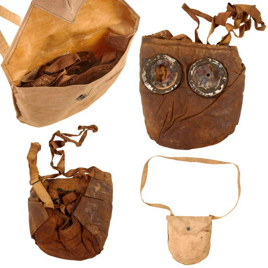 Original French WWI M2 Gas Mask With Carry Bag - Often Used by American Soldiers