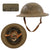 Original British U.S. WWI Texture Painted Mk 1 Brodie Helmet by Thomas Firth & Sons Ltd of Sheffield with Punched Hole for EGA - Complete Original Items