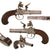 Original British Napoleonic Era Engraved Boxlock .49cal. Flintlock Vest Pocket Pistol - Circa 1810 Original Items