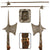 Original Medieval Circa 15th Century Continental Hellebarde Head with Victorian Remounting Circa Mid-Late 19th Century - 82½” Tall Original Items