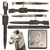 Original German WWII Heer Long 98k Dress Bayonet by WKC Waffenfabrik with Named Engraved Blade, Scabbard and Dress Frog