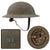 Original U.S. WWI M1917 91st Infantry Division Doughboy Helmet With Textured Paint - Wild West Division Original Items