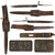 Original Austrian WWI Ersatz Bayonet with Scabbard & Frog for the M1895 Mannlicher Rifle - Unit-Marked