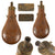 Original U.S. Civil War Copper Batty Peace Powder Flask by Batty Brothers - Dated 1847 - First Year of Production