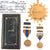 Original U.S. WWII Privately Engraved Air Medal Named to Sgt. Robert D. Stine – 492nd Bombardment Squadron, 7th Bomb Group, 10th Air Force – CBI Veteran with Research File