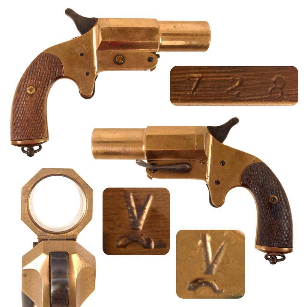 Original French WWI Model 1917 Flare Signal Pistol - Serial 728 Original Items