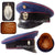 Original German WWII Feuerschutzpolizei Fire Protection Police EM/NCO Schirmmütze Visor Cap by Peküro, Measured Size 57cm