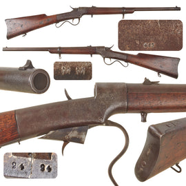 Original U.S. Civil War Rare Ballard's Patent "Old Model" Falling Block Carbine in .54 Rimfire by Ball & Williams - Serial 407