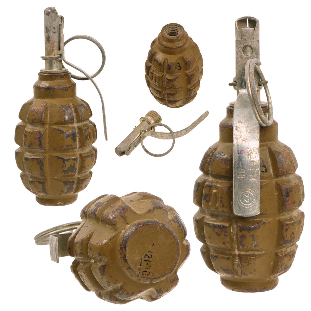 Original Post-WWII Soviet Russian Inert F1 Hand Fragmentation Grenade - Afghan Bringback - Rare Original Items