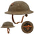 Original U.S. WWI USMC M1917 Doughboy Helmet with P1917 Eagle, Globe and Anchor Punched Shell Application, Intact Liner and Chinstrap, Marked ZC 179 Original Items