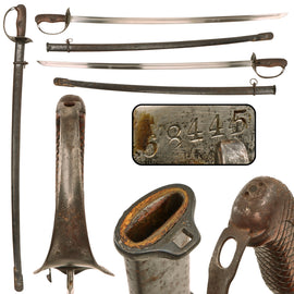 Original Japanese WWII M1899 Type 32 "Ko" First Pattern Cavalry Saber with Scabbard - Serial 68445