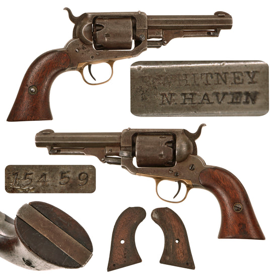 Original U.S. Civil War Whitney 2nd Model 4th Type .31cal Pocket Percussion Revolver with 4" Barrel - Serial 15459