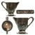 Original German WWII Der Deutsche Hof Nürnberg NSDAP Silver Plated Alpaca Creamer with Wreathed Swas Marking