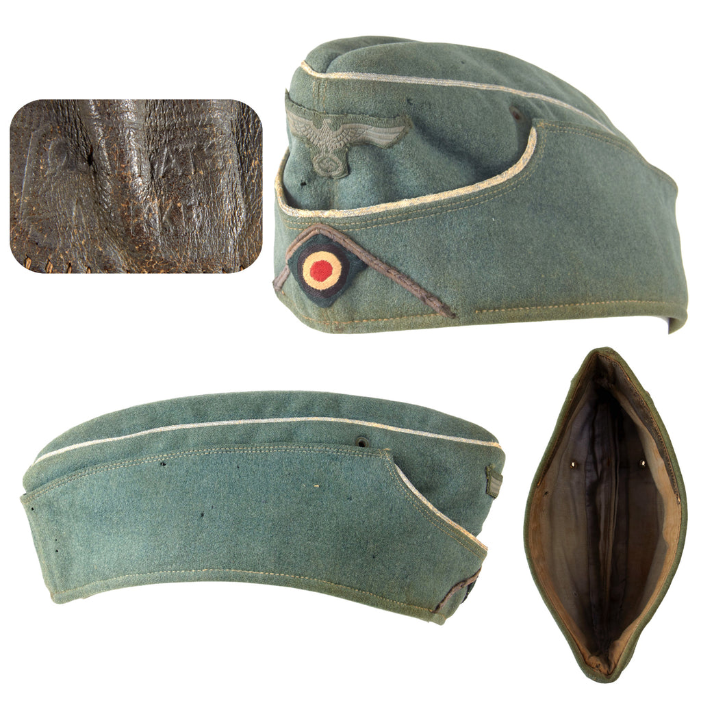 Original German WWII Rare Heer Army Field Chaplain Officer Wool M38 Overseas Cap Original Items