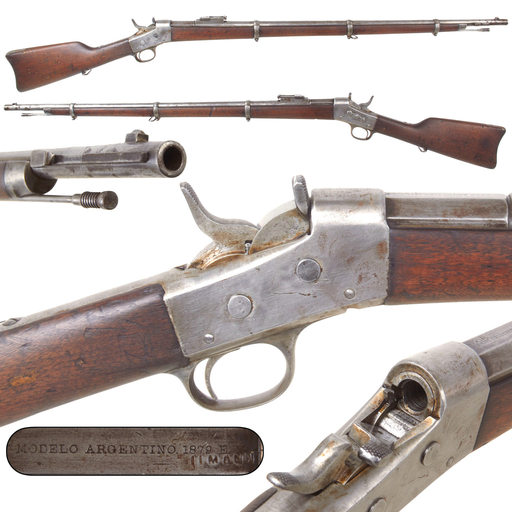 Original Argentine Remington Rolling Block Model 1879 E.N. Infantry Rifle in .43 Spanish Caliber