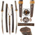 Original 17th Century Early Edo Period Japanese Handmade Ō-Wakizashi Short Sword by MASAUJI with Lacquered Wood Scabbard and Kogatana Knife Original Items