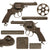 Original British Victorian W.W. Greener Webley & Son RIC No. 1  Style Double Action Revolver Serial 282 in .45 Adams - Circa 1880 Original Items