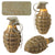 Original U.S. WWII Inert MkII Pineapple Grenade with Yellow Ring & M10A3 Fuze
