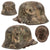 Original Imperial German WWI M16 Stahlhelm Helmet Shell with Remnants of Camouflage Paint Scheme - Marked ET64