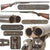 Original Belgian Wm. Parkhurst 10 Gauge Double Barrel Top Lever Hammer Shotgun with Laminated Steel Barrels for the U.S. Market, Circa 1895, Serial No. 9652