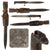 Original Imperial German WWI Kurzes Extraseitengewehr M1898 Dress Bayonet by Carl Eickhorn with Broken Leather Frog and Scabbard